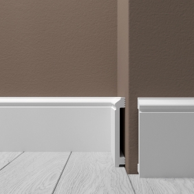 Напольный плинтус из полистирола Де-Багет H4 100/15