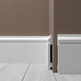 Напольный плинтус из полистирола Де-Багет H5 120/15