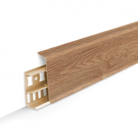 Напольный плинтус ПВХ Ideal Deconika Дуб янтарный 221