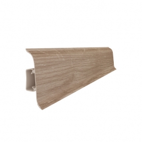 Напольный плинтус ПВХ Sanrelia SanFlex 547 Орех Беленый