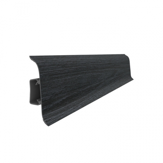 Напольный плинтус ПВХ Sanrelia SanFlex 575 Дуб Черный