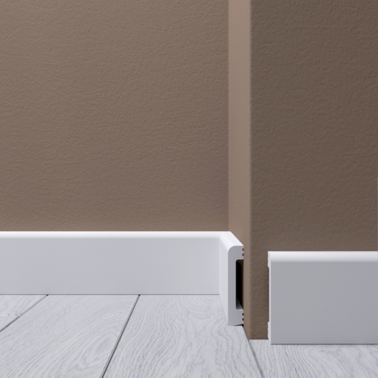 Напольный плинтус из полистирола Де-Багет H8 60/12