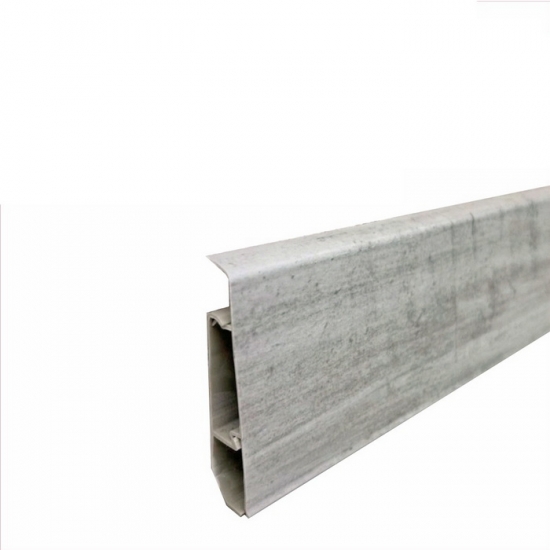 Плинтус напольный крашеный из ПВХ ULTRA LINE - 705 Лофт светлый 2,2м (РФ) Плинтус напольный крашеный из ПВХ ULTRA LINE - 705 Лофт светлый 2,2м (РФ)