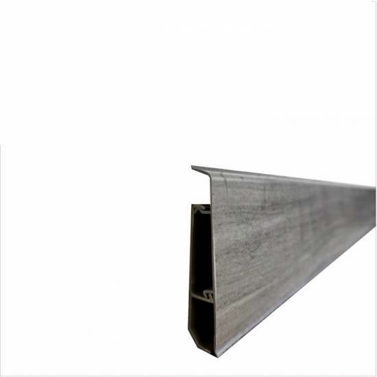 Плинтус напольный крашеный из ПВХ ULTRA LINE - 706 Лофт темный 2,2м (РФ) Плинтус напольный крашеный из ПВХ ULTRA LINE - 706 Лофт темный 2,2м (РФ)