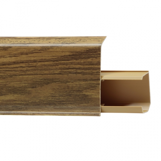 Напольный плинтус ПВХ Winart Tera Дуб антрацит 711