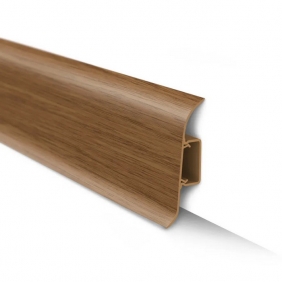 Напольный плинтус ПВХ Ideal Классик Дуб темный 217