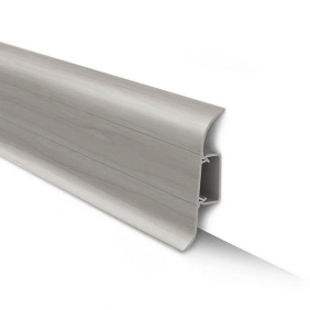 Напольный плинтус ПВХ Ideal Классик Клен серый 268