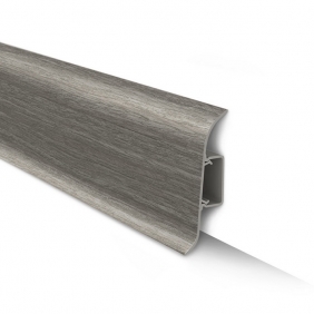 Напольный плинтус ПВХ Ideal Классик Орех серый 296