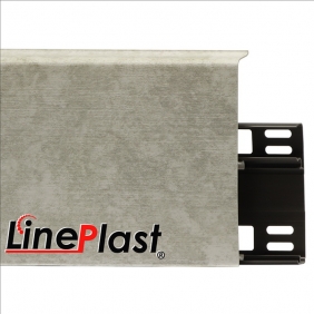Напольный плинтус ПВХ LinePlast Бетон светлый LB016 100 мм