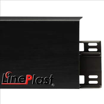 Напольный плинтус ПВХ LinePlast Секвойя черная LB018 100 мм