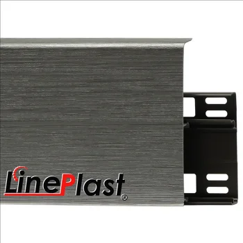 Напольный плинтус ПВХ LinePlast Металлик Файн-лайн LB020 100 мм