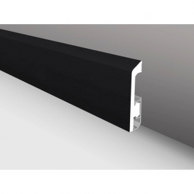 Напольный плинтус дюрополимер Русский профиль Черное дерево