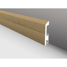 Напольный плинтус дюрополимер Русский профиль Дуб светлый