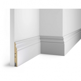 Напольный плинтус Под покраску белый AP20