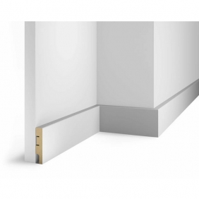 Напольный плинтус Под покраску белый AP74