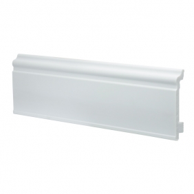 Напольный плинтус дюрополимер Winart Quadro фигурный Белый матовый