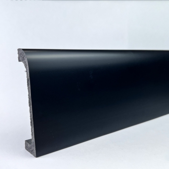 Напольный плинтус Bello deco ПЛ 16 Черный антрацит [дюрополимерный]