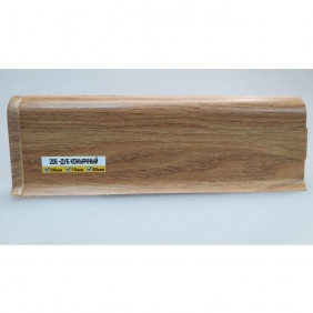 Напольный плинтус ПВХ Ideal Классик Дуб коньячный 206