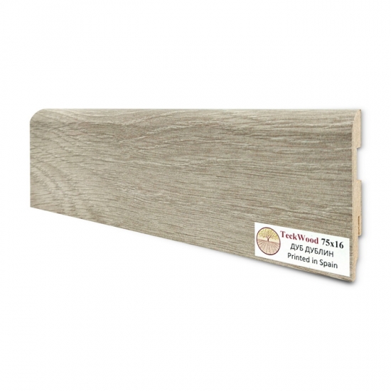 Напольный плинтус МДФ Teckwood Дуб Дублин 75