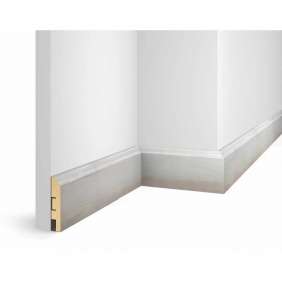 Напольный плинтус Экошпон Дуб кремовый WP07 