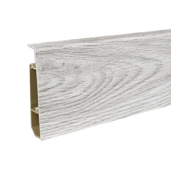 Плинтус напольный крашеный из ПВХ Grace Cardinal 6 Дуб ланди 2,2м