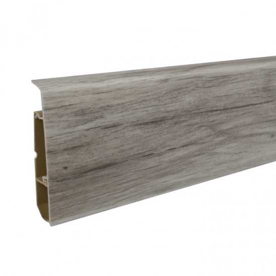 Плинтус напольный крашеный из ПВХ Grace Cardinal 4 Дуб петра 2,2м