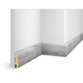 Напольный плинтус Экошпон дуб Рейн WP07