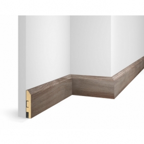 Напольный плинтус Экошпон дуб Шелковый WP07