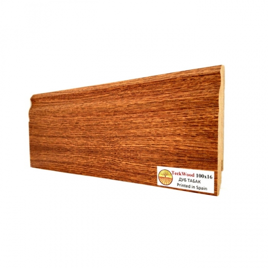 Напольный плинтус МДФ Teckwood Дуб Табак 100 Напольный плинтус МДФ Teckwood Дуб Табак 100