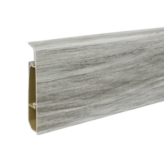 Плинтус напольный крашеный из ПВХ Grace Cardinal 9 Дуб териберика 2,2м