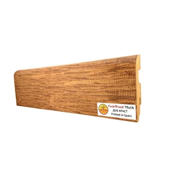Напольный плинтус МДФ Teckwood Дуб краст 75
