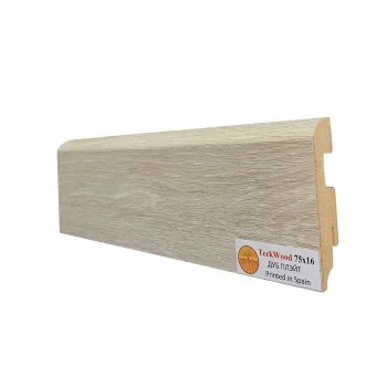 Напольный плинтус МДФ Teckwood Дуб плэйт 75 