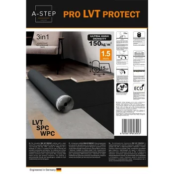 Подложка под виниловый пол A-Step EVA Pro LVT Protect, рулон 1,5 мм (15 м.кв.) — фото 2