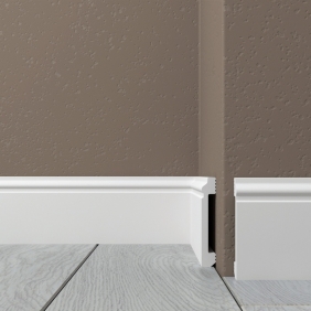 Напольный плинтус из полистирола Де-Багет H80 80/13