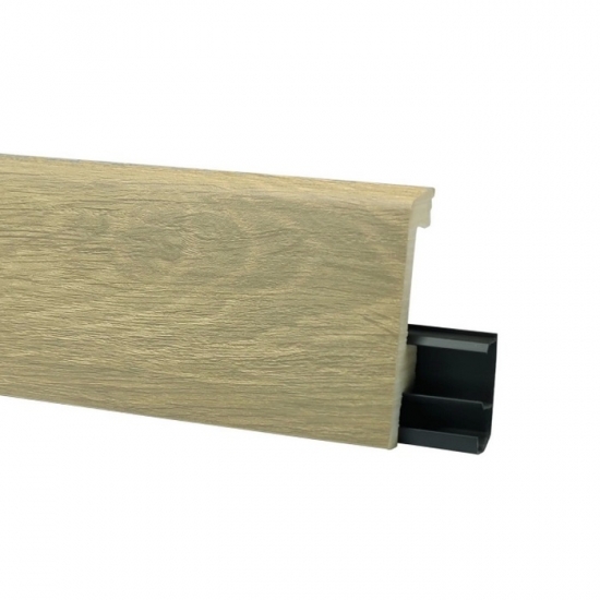 Напольный плинтус дюрополимер Winart Quadro Кедр Испанский