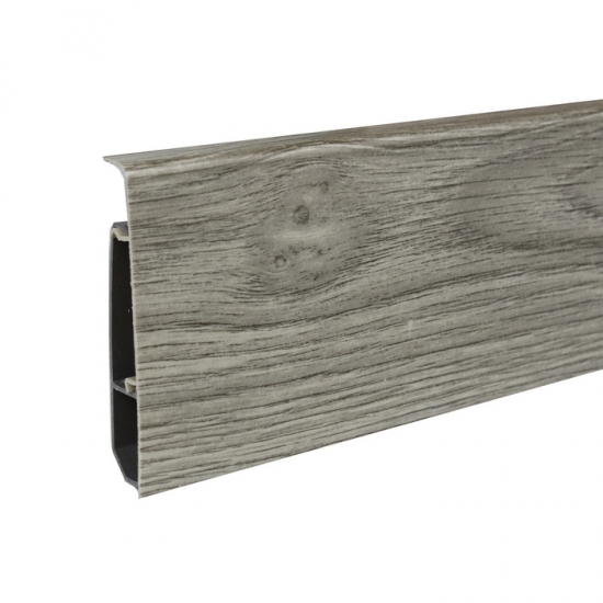 Плинтус напольный крашеный из ПВХ Grace Cardinal 11 Клен 2,2м