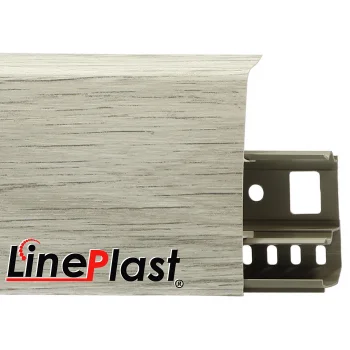 Напольный плинтус ПВХ LinePlast Ясень шимо светлый LS005
