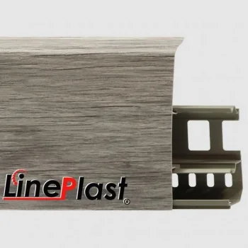Напольный плинтус ПВХ LinePlast Ива серебристая LS007