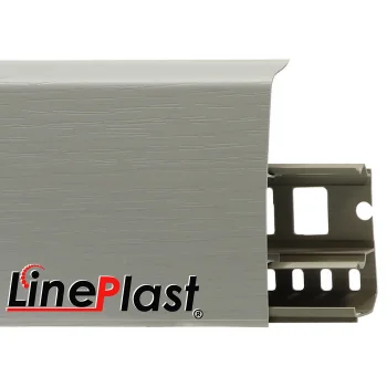 Напольный плинтус ПВХ LinePlast Графит LS016