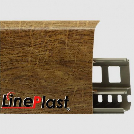 Напольный плинтус ПВХ LinePlast Атласное дерево LS017