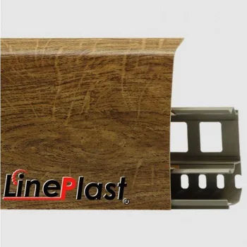 Напольный плинтус ПВХ LinePlast Атласное дерево LS017