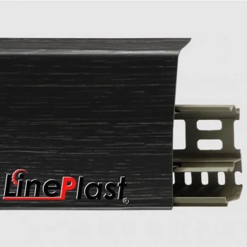 Напольный плинтус ПВХ LinePlast Венге тёмный LS028
