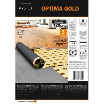 Подложка A-step Optima Gold EVA (ЭВА) - этиленвинилацетат с фольгированной основой — фото 2
