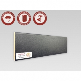 Напольный плинтус МДФ Teckwood Черный 80 