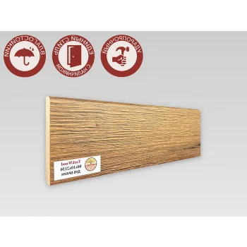 Напольный плинтус МДФ Teckwood Дуб браун 80 