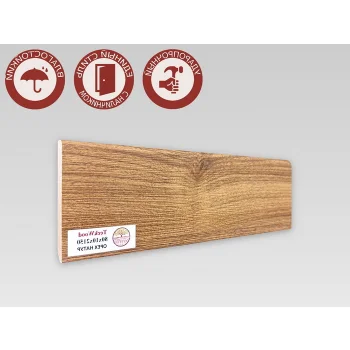 Напольный плинтус МДФ Teckwood Орех натур 80 
