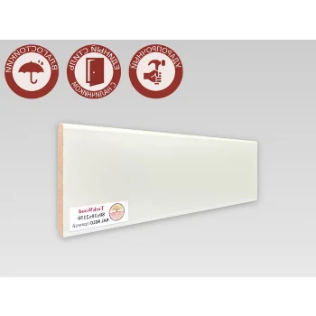 Напольный плинтус МДФ Teckwood Ral 9010 80 