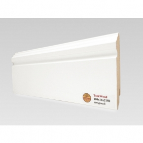 Напольный плинтус МДФ Teckwood Белый 100