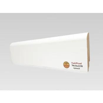 Напольный плинтус МДФ Teckwood Белый 70