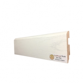 Напольный плинтус МДФ Teckwood Дуб лед 75